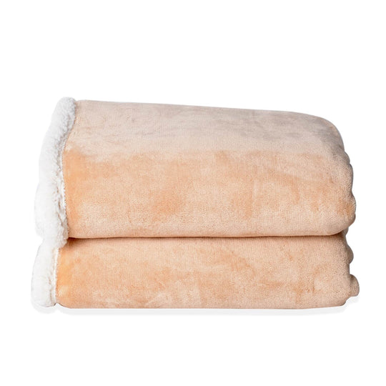Homesmart - Superweiche flauschige Flanelldecke (153 x 200 cm), Weinrot