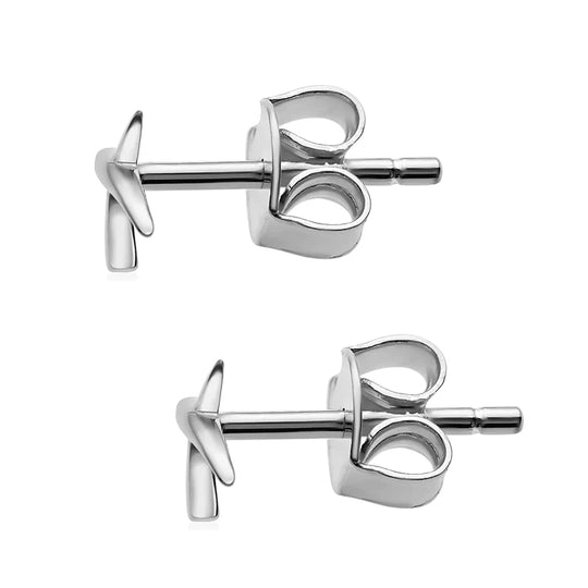 Molto Kiss Stacking Ohrstecker, Silber mit Roségold Vermeil