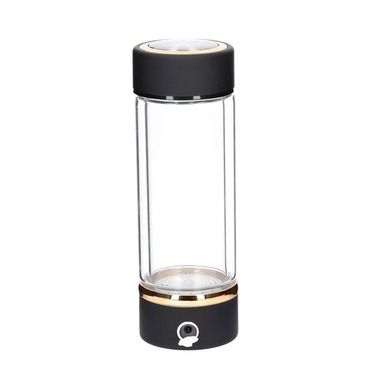Doppelwandige Hydrogener Wasserstoff Wassergenerator 380ml, Silber