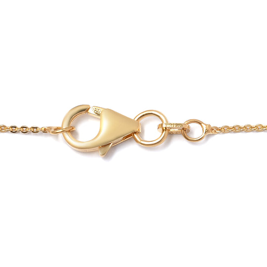 Kette ca. 50 cm 925 Silber Gelbgold Vermeil