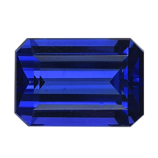 AAAA Tansanit Edelstein, Kissen, Facettierter Schliff, zertifiziert und geprüft ca. 3.24 ct