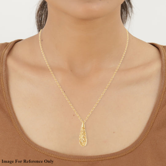 Lucy Q Drip Kollektion - Anhänger mit Kette, ca. 50-75 cm, 925 Silber 925 Silber vergoldet ca. 11,26g