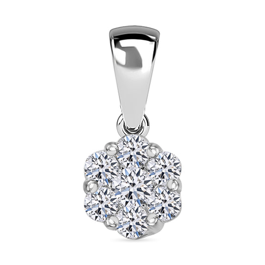LUXURIANT DIAMOND Schmuckset: SI Labor Diamant Ohrringe & Anhänger - 0,51 ct.
