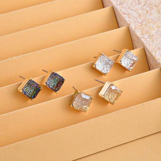 Mehrfarbiger Kristall, weißer Kristall, Schmuckset 13.50 ct