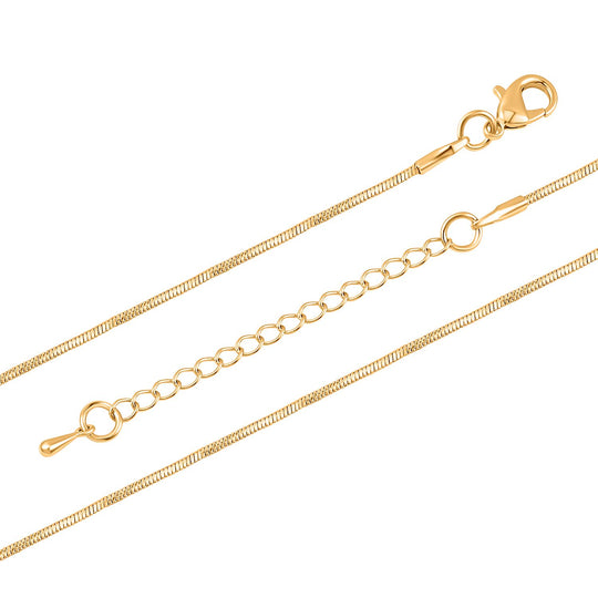 Weißer Kristall Schlüssel Anhänger mit Kette, goldfarben