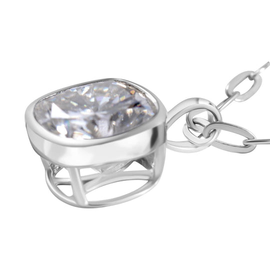 Moissanit Schmuckset 925 Silber rhodiniert ca. 7,24 ct.