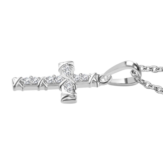 Weißer Zirkonia Schmuckset 925 Silber und Edelstahl