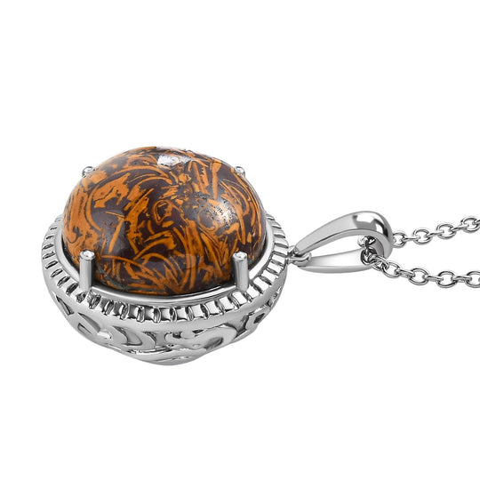 Skript Stein Schmuckset Edelstahl ca. 20,01 ct.