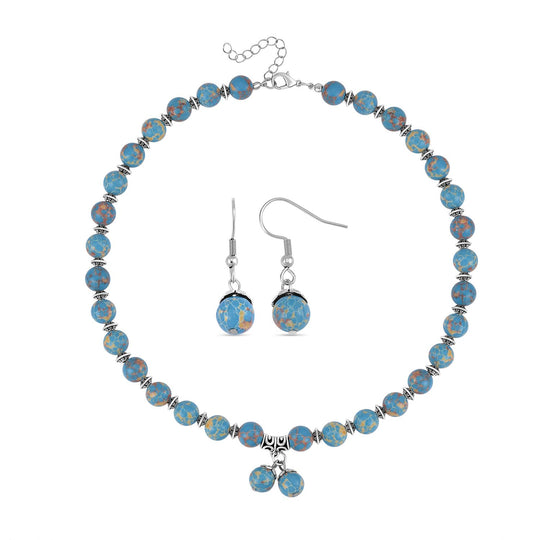 Rosenquarz Schmuckset 925 Silber Antik-silber-Plattierung und Legierung Antik-silber-Plattierung ca. 300.00 ct