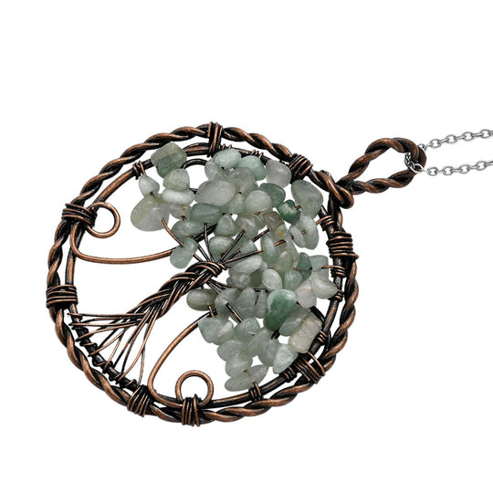 Grüner Aventurin Schmuckset Reiner Edelstahl ca. 37.60 ct
