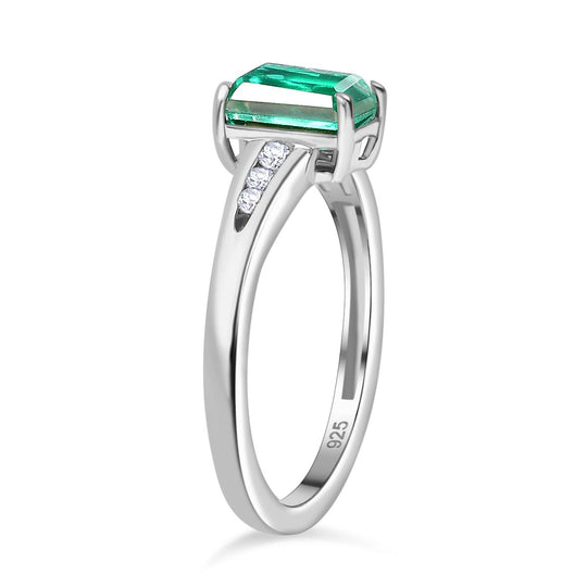 2er Set - Pfau Quarz Triplette Ring und Anhänger, 925 Silber rhodiniert, Größe (20.00), ca. 4,88 ct.