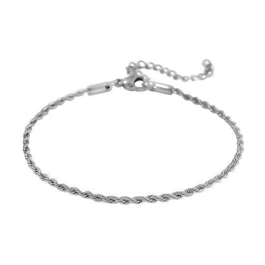 3er Set - Sehr Schick und Trendy Armbänder, Chirurgen-Edelstahl, Silberfarben