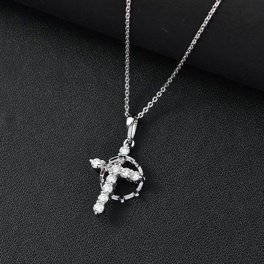 LUXURIANT DIAMOND - Lab Grown Diamant SI-GH Anhänger mit Kette (ca. 50cm), 925 Silber rhodiniert ca. 0.50 ct