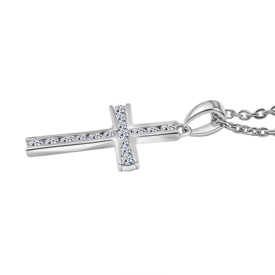 LUXURIANT DIAMOND - Lab Grown Diamant SI-GH Anhänger mit Kette ca. 45 cm, 925 Silber 750 Gelbgold Vermeil ca. 0.50 ct