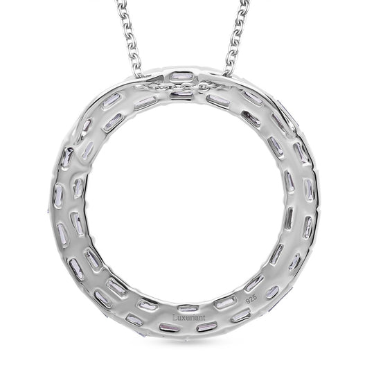 LUXURIANT DIAMOND - Lab Grown Diamant SI-GH SGL zertifiziert Anhänger mit Kette ca. 50 cm, 925 Silber 750 Gelbgold Vermeil ca. 2.00 ct