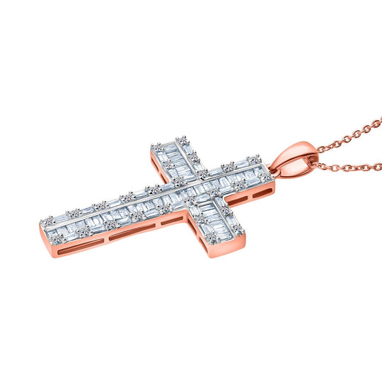 LUXURIANT DIAMOND - Lab Grown Diamant SI-GH Schmuckset 925 Silber 750 Roségold Vermeil ca. 1,00 ct.