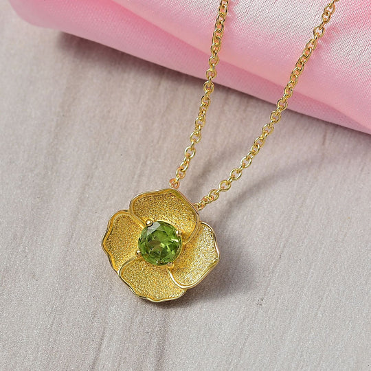 Peridot Schmuckset ca. 1.00 ct