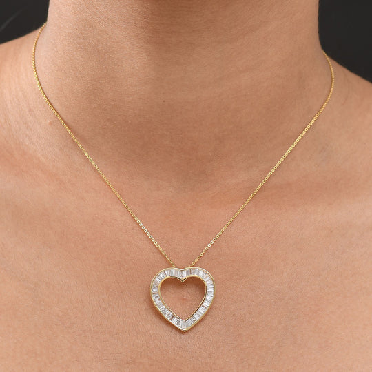 LUXURIANT DIAMOND - Lab Grown Diamant VS-EF SGL zertifiziert Anhänger mit Kette, ca. 50 cm 925 Silber 750 Gelbgold Vermeil ca. 2.00 ct