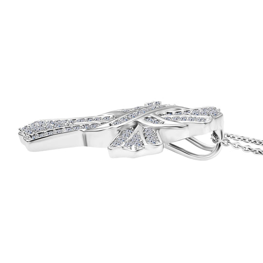 LUXURIANT DIAMOND - Lab Grown Diamant VS-EF SGL zertifiziert Schmuckset ca. 50 cm 925 Silber rhodiniert ca. 0.50 ct