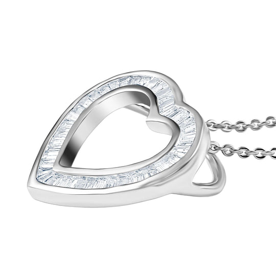 LUXURIANT DIAMOND - Lab Grown Diamant SI-GH SGL zertifiziert Anhänger mit Kette ca. 50 cm 925 Silber rhodiniert ca. 0.50 ct