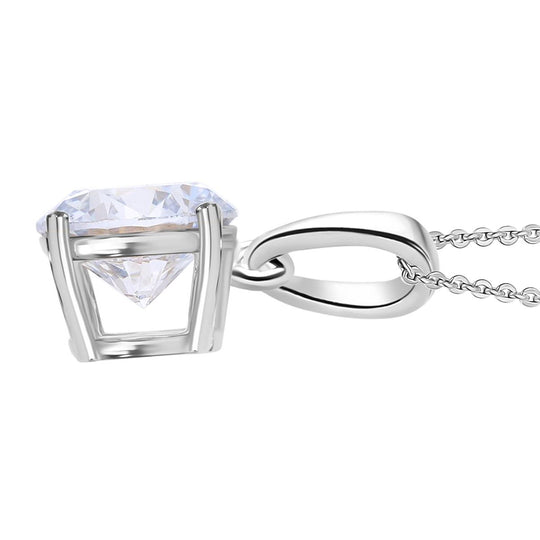 LUXURIANT DIAMOND - Lab Grown Diamant SI-GH SGL zertifiziert Anhänger mit Kette, ca. 50 cm 925 Silber rhodiniert ca. 1.00 ct