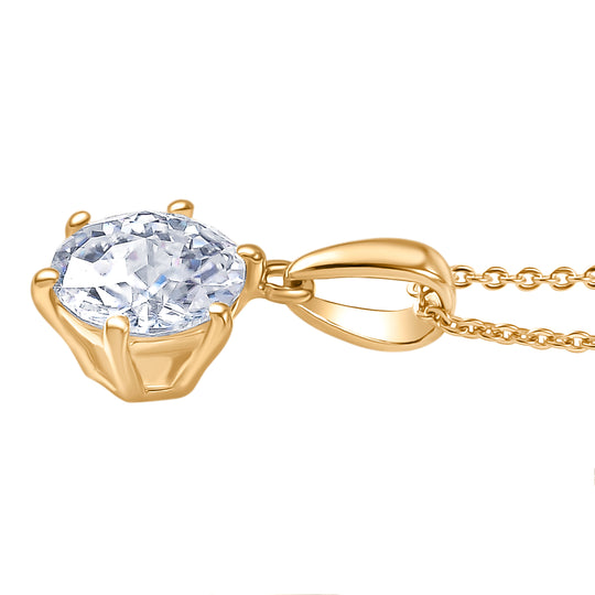 D'Joy Moissanit Schmuckset ca. 50 cm 925 Silber 750 Gelb Vergoldet ca. 1.78 ct