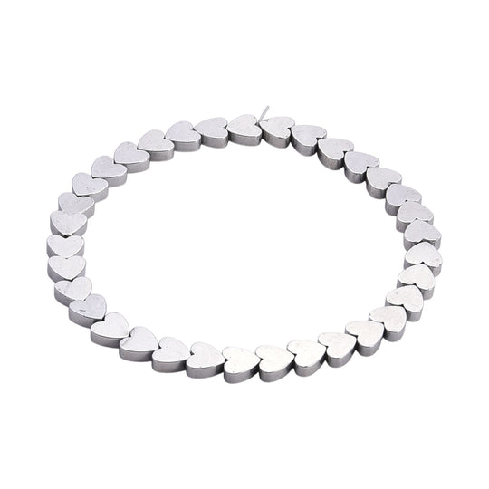 5er Set - Silberbeschichteter Hämatit Schmuck Zubehör ca. 301,50 ct.
