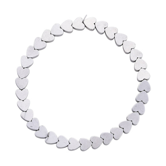 5er Set - Silberbeschichteter Hämatit Schmuck Zubehör ca. 301,50 ct.