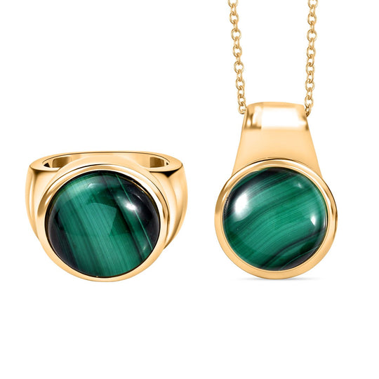 EVER TRUE AAA Grünes Türkis Schmuckset ca. 50 cm (Größe 18) ca. 22.34 ct