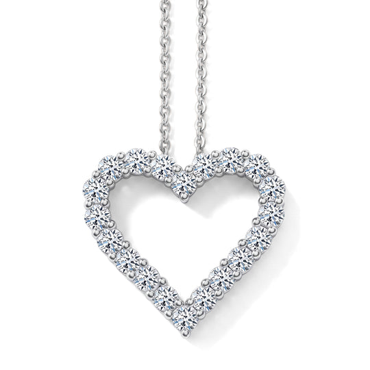 LUXURIANT DIAMOND - Lab Grown Diamant SI-GH SGL zertifiziert Schmuckset ca. 45 cm 925 Silber rhodiniert ca. 1.00 ct