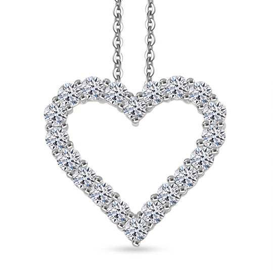 LUXURIANT DIAMOND - Lab Grown Diamant SI-GH SGL zertifiziert Schmuckset ca. 45 cm 925 Silber rhodiniert ca. 1.00 ct