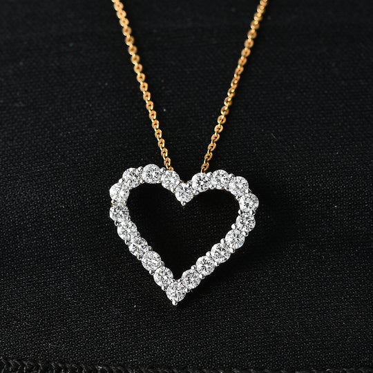 LUXURIANT DIAMOND - Lab Grown Diamant SI-GH SGL zertifiziert Schmuckset ca. 45 cm 925 Silber rhodiniert ca. 1.00 ct