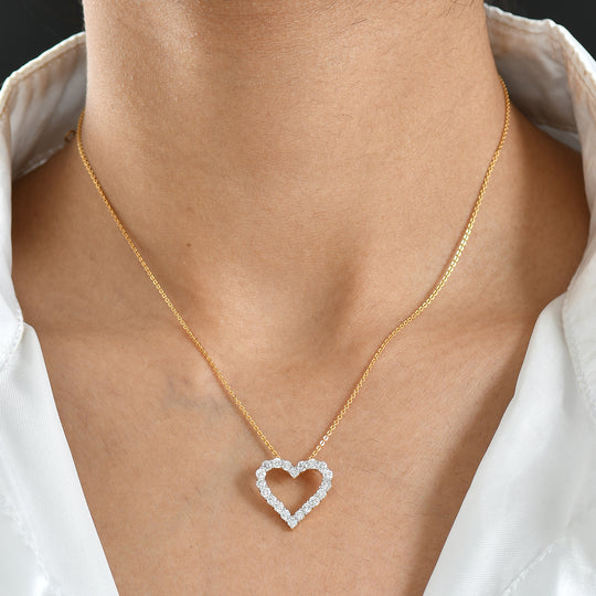 LUXURIANT DIAMOND - Lab Grown Diamant SI-GH SGL zertifiziert Schmuckset ca. 45 cm 925 Silber rhodiniert ca. 1.00 ct