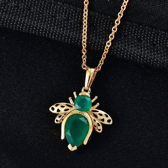 EVER TRUE Verde Onyx Anhänger mit Kette, ca. 50 cm ca. 2.28 ct