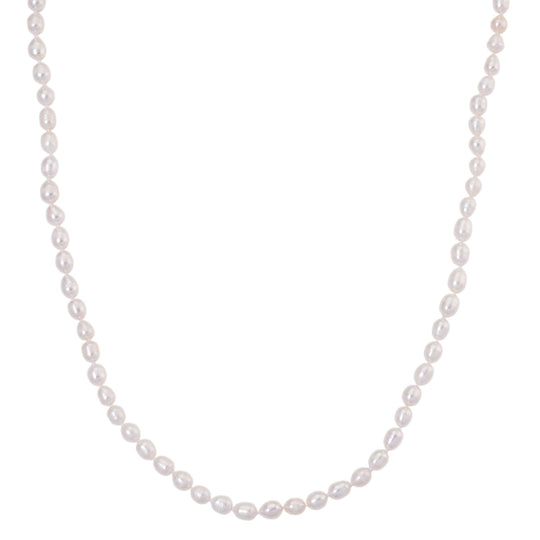 D'Joy AA Weiße Süßwasser Perle (6-7 mm) Schmuckset 925 Silber rhodiniert
