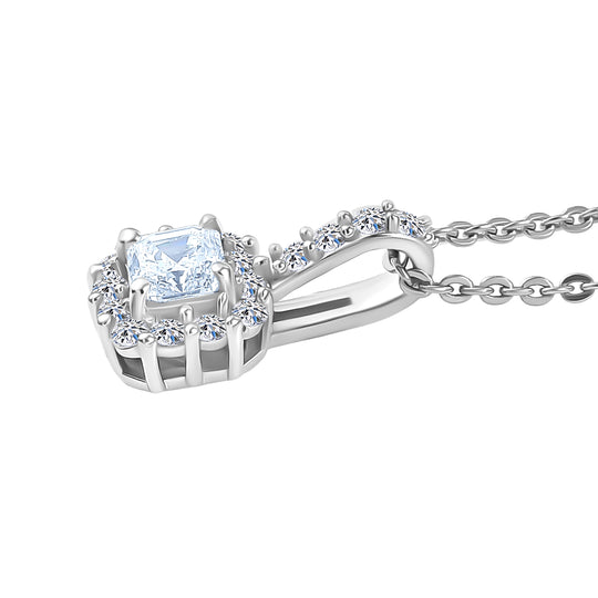 LUXURIANT DIAMOND - Lab Grown Diamant SI-GH Schmuckset ca. 45 cm 925 Silber 750 Gelbgold Vermeil ca. 0.40 ct