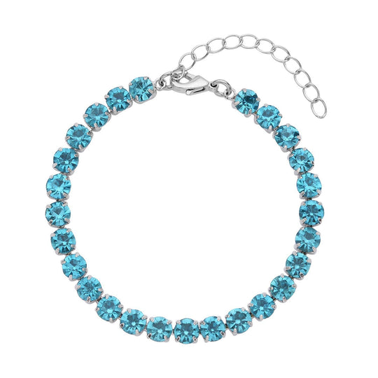 Blauer Muschelkernperle (4-10 mm), Blau Kristall Schmuckset 316L Edelstahl, Nickelfreies Messing