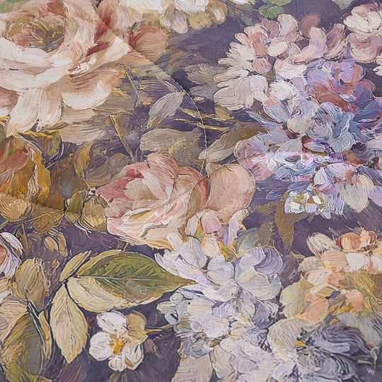 SERENITY NIGHT High-Tech Cooling-Steppdecken-Set mit edler, temperaturregulierender Maulbeeren-Seiden-Füllung und MOP Knöpfe, 135x200 - 40x80 cm, Acquarell