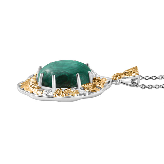 EVER TRUE AA Malachit Schmuckset ca. 50 cm ca. 14,75 ct.