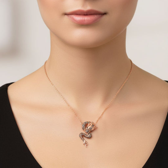GP - Kanchanaburi Blauer Saphir, Natürlicher Champagner Diamant Schmuckset ca. 50 cm 925 Silber 750 Roségold Vermeil ca. 0,25 ct.