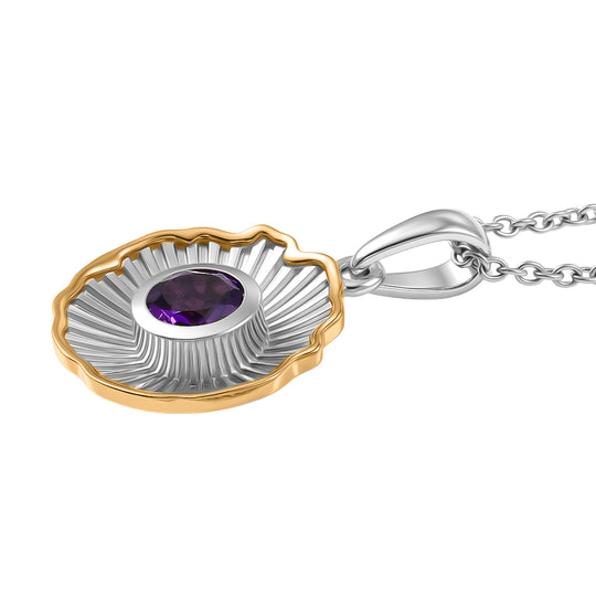 EVER TRUE Afrikanischer Amethyst Schmuckset ca. 50 cm ca. 1,00 ct.
