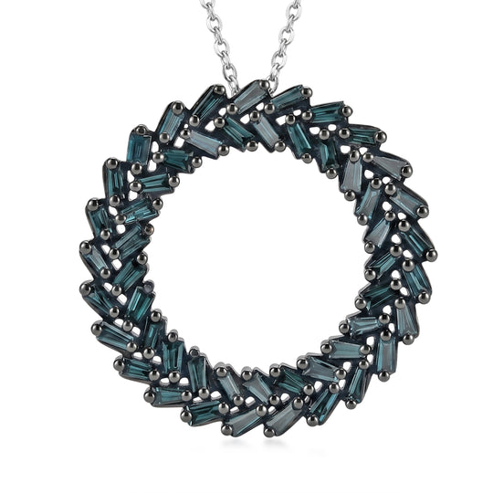 D'Joy Weißer Diamant Schmuckset ca. 50 cm 925 Silber Rhodiniert ca. 1.00 ct