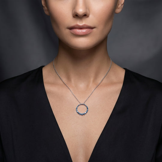 LUXURIANT DIAMOND - Lab Grown Diamant SI-GH SGL zertifiziert Schmuckset ca. 50 cm 925 Silber Rhodiniert ca. 1.00 ct