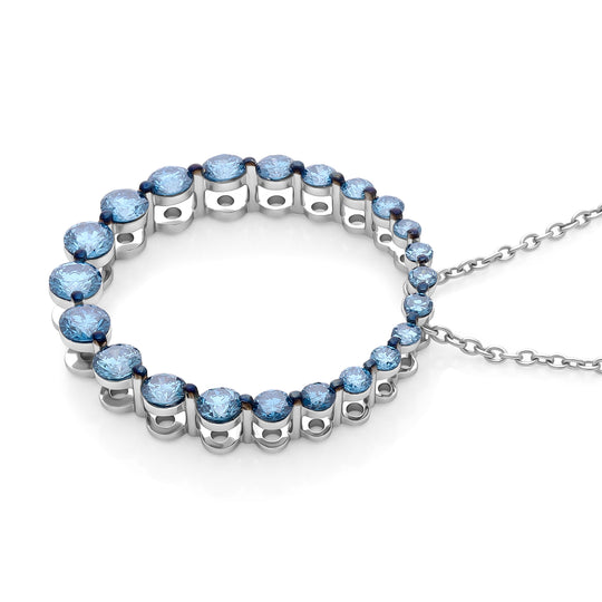 LUXURIANT DIAMOND - Lab Grown Diamant SI-GH SGL zertifiziert Schmuckset ca. 50 cm 925 Silber Rhodiniert ca. 1.00 ct