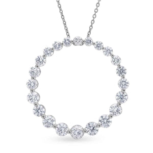 LUXURIANT DIAMOND - Lab Grown Blauer Diamant SI SGL zertifiziert Schmuckset ca. 50 cm 925 Silber Rhodiniert ca. 1.00 ct