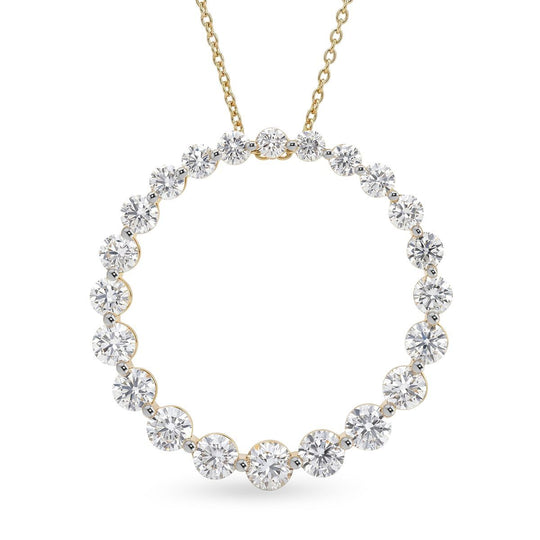 LUXURIANT DIAMOND - Lab Grown Diamant SI-GH SGL zertifiziert Schmuckset ca. 50 cm 925 Silber Rhodiniert ca. 1.00 ct