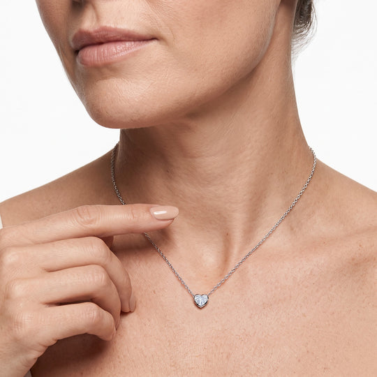 LUXURIANT DIAMOND - Lab Grown Diamant IGI zertifiziert VS-EF Schmuckset ca. 50 cm 925 Silber Rhodiniert ca. 3,08 ct.