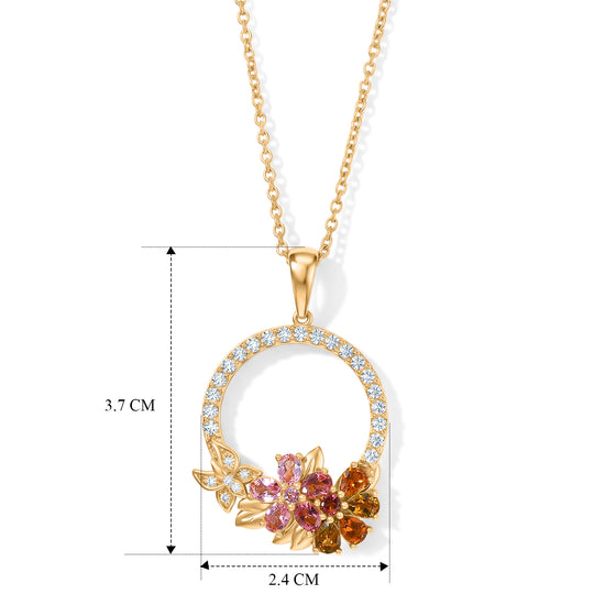 EVER TRUE AA Mehrfarbig-Turmalin Schmuckset ca. 50 cm ca. 2.48 ct