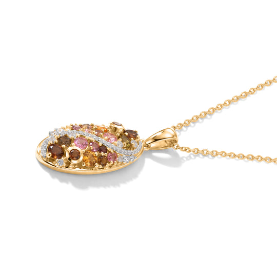 EVER TRUE AA Mehrfarbig-Turmalin Schmuckset ca. 50 cm ca. 2.38 ct