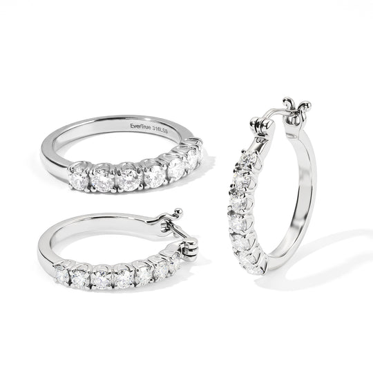 EVER TRUE Moissanit Schmuckset (Größe 17) ca. 2,31 ct.